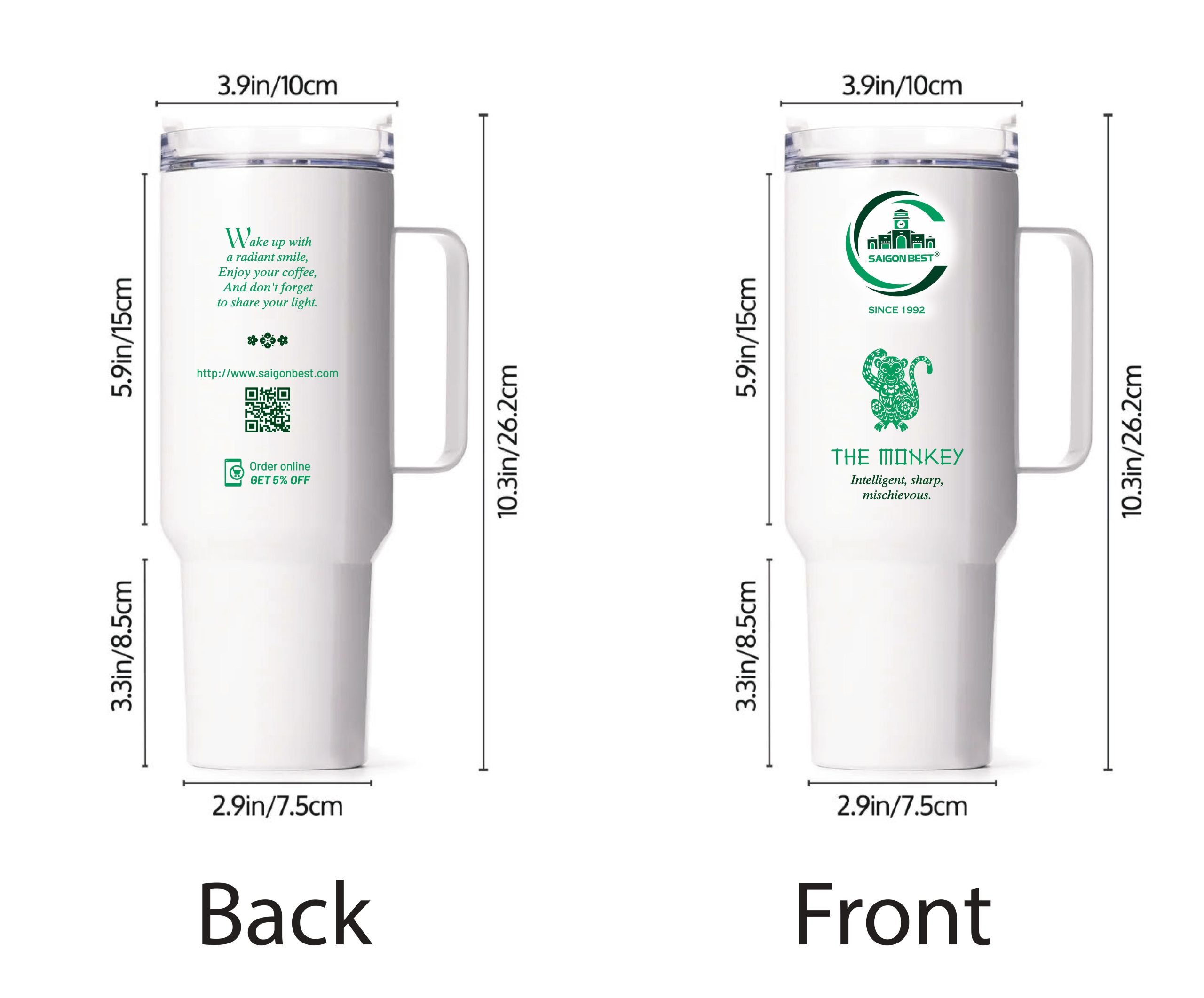Monkey Logo Cup