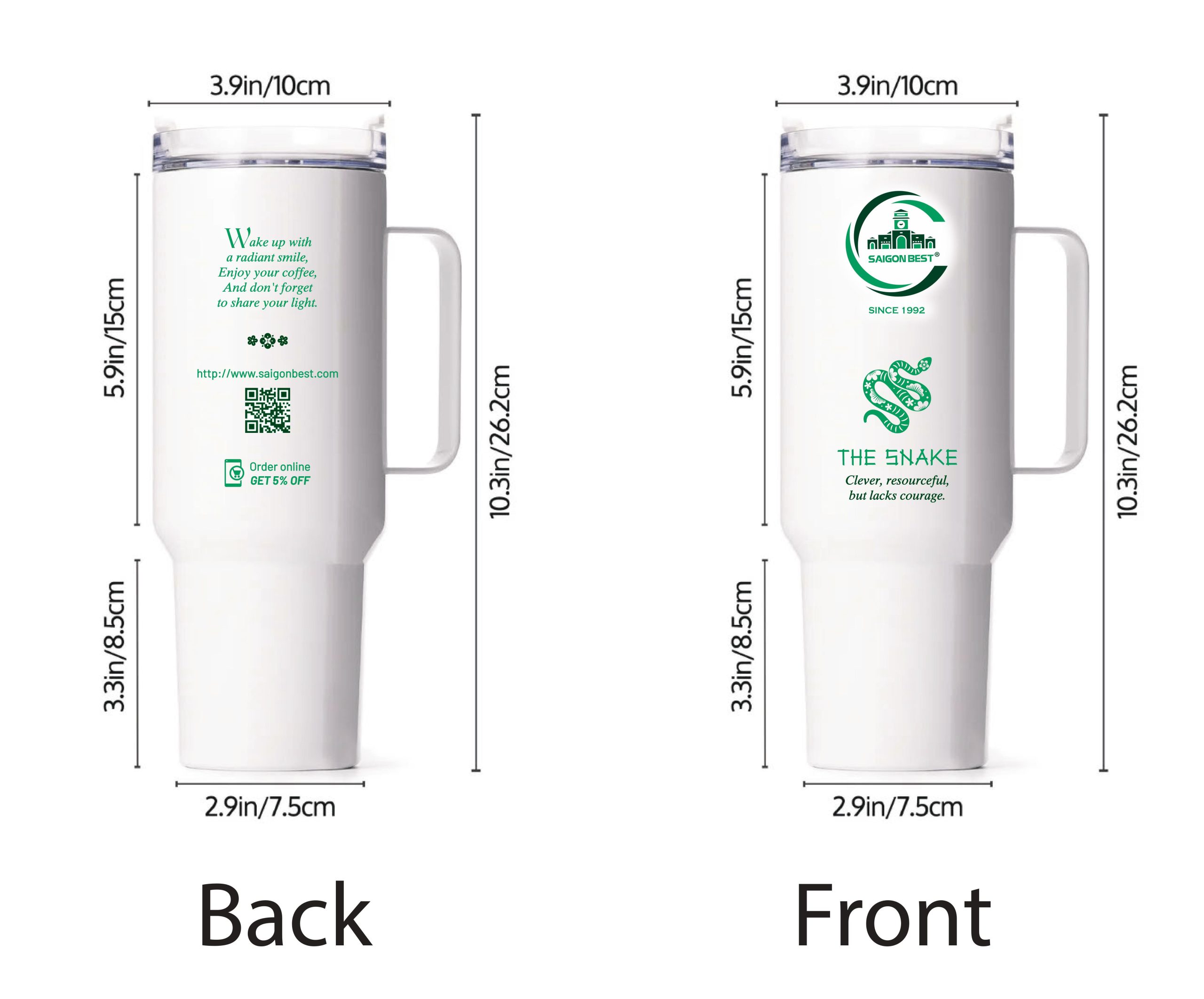 Snake Logo Cup